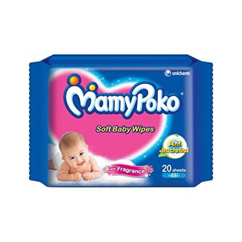 MAMYPOKO BABY WIPES 20 SHEETS